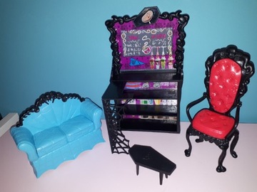 Kawiarnia Monster High meble sofa bar fotel lampa