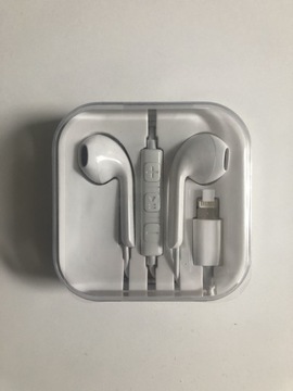 Przewodowe słuchawki do iPhone lightning