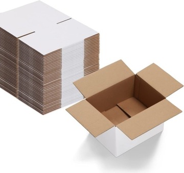 Białe pudełko wysyłkowe 20,5x15,2x10,1 cm - 40 szt