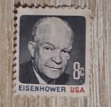 Znaczek pocztowy Eisenhower 8C USA