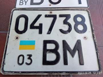 Tablice rejestracyjne Ukraina i Białoruś