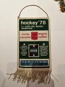 Proporczyk Hokej na trawie z 1978