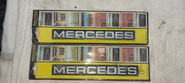 Emblemat napis Mercedes 2 sztuki.