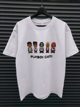 Biała koszulka z nadrukiem Playboi Carti (L/XL)