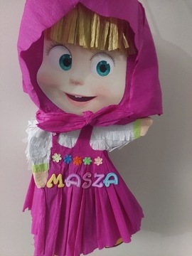 Piniata masza I niedźwiedź  masha z kijem 49cm