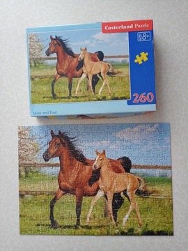 Puzzle 260 konie x 2 opakowania