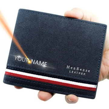 Engraving Classic Men's Wallets for Gift