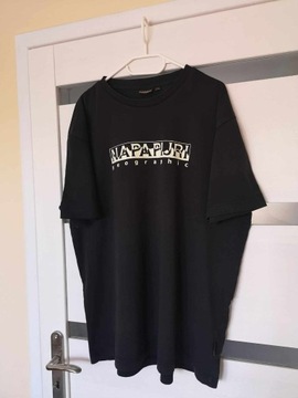 Męska koszulka Napapijri Sella XL t-shirt czarny