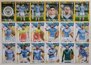 VY69 Manchester City 18 Kart Panini Fifa 365 2020 Foden Aguero 