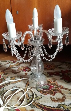 Lampa stołowa kryształowa