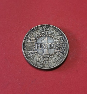 Moneta 1 peseta 1944, Hiszpania