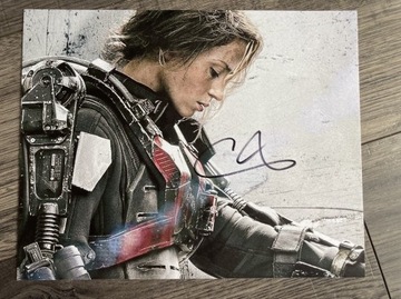 Emily Blunt autograf edge of tomorrow