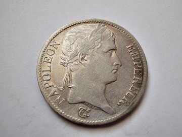 Napoleon, 5 Franków 1813 L, rzadka !