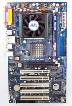 ASrock K7VT4A PRO AMD XP 3000+ 1 GB RAM+Chlodzenie