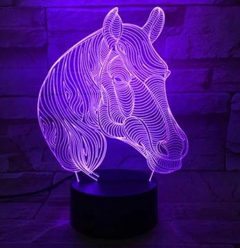 Lampka nocna Koń Konik 3D LAMP LED