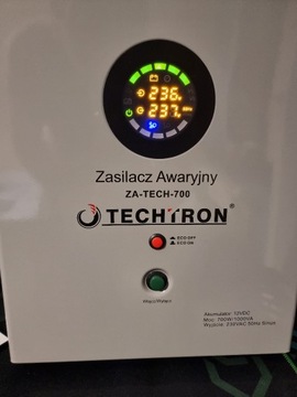 Zasilacz awaryjny ZA-TECH-700 nowy gwar. od ręki