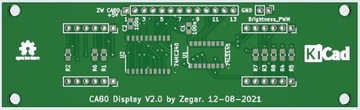[CA80] PCB do budowy wyświetlacza LED.