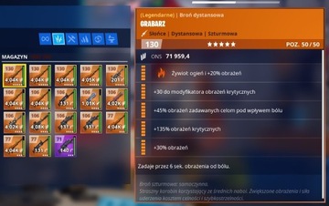 Fortnite ratowanie świata broń