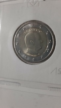 Monako 2 euro obiegowe 2001-2023 komplet