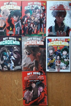 My Hero Academia zestaw tom 2,4,5,6,7,8,10