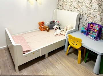 IKEA BUSUNGE- łóżko dla dzieci o regulowane 