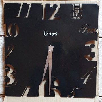Zegar metal czarny marki Jones