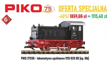 PIKO 37550 - lokomotywa V20 DB - OFERTA SPECJALNA