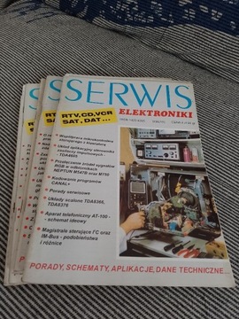 Czasopismo serwis elektroniki 1-9 1996 kompletny 