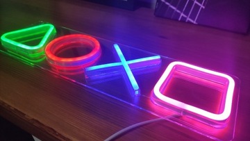 Neon LED światło gammingowe stream do pokoju