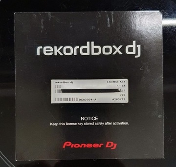 Licencja programu  Pioneer Rekordbox DJ 