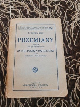 Życie i poezja Owidjusza 1933