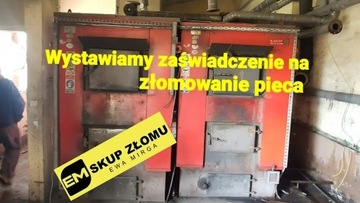 ZAŚWIADCZENIE ZŁOMOWANIE PIECA 