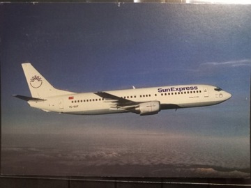 Pocztówka SUNEXPRESS Boeing 737-86N