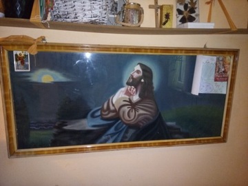 Obraz Jezusa modlacego sie w Ogrojcu.