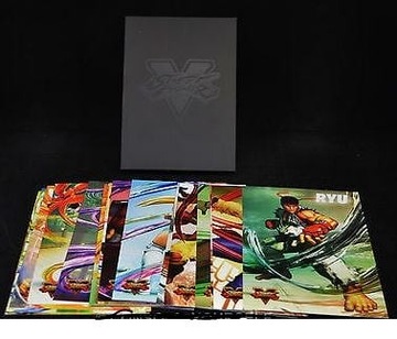 Kolekcjonerskie karty z gry Street Fighter V zesta
