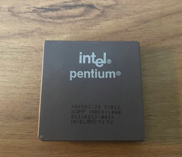 INTEL PENTIUM A80502120 120 MHz s.7 CACHE 8 KB