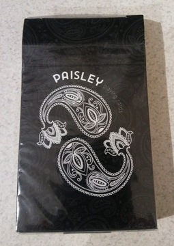 PAISLEY Black karty do gry znaczone do sztuczek