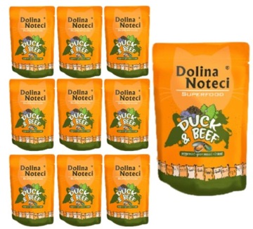 Dolina Noteci Superfood 10x 85g kaczka z wołowiną