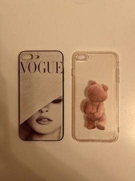 ZESTAW 2 Etui do Apple iPhone 8 Plus Vogue czarne