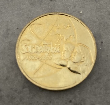 Moneta 2 zł 20 Lat Solidarności - 2000 rok