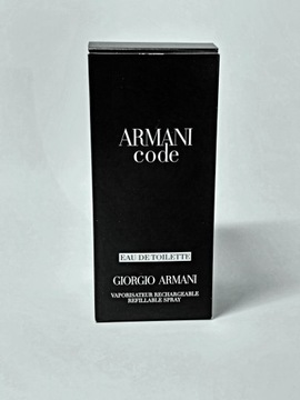 Perfumy Armani Code EDT 75 ml - 90% pojemnosci