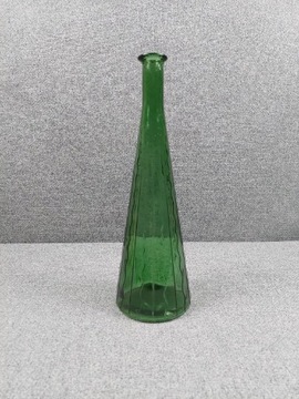 Szklany zielony wazon 