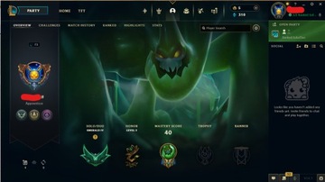 Konto League of Legends Emerald 4 EUW 50% WR