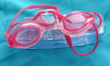 Okulary do pływania różowe dla dziewczynki