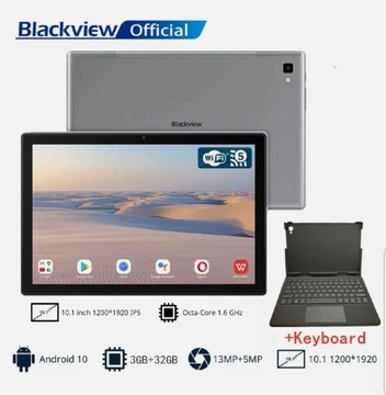 Blackview Tablet 10,1 6580mAh 3GB+32 GB+Klawiatura