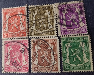 Znaczki pocztowe Belgia z 1935r z serii codzienne.