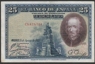 Hiszpania 25 peset 1928 - C1