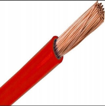 Przewód Linka LGY 1x6mm2 6mm2 czerwona miedź 