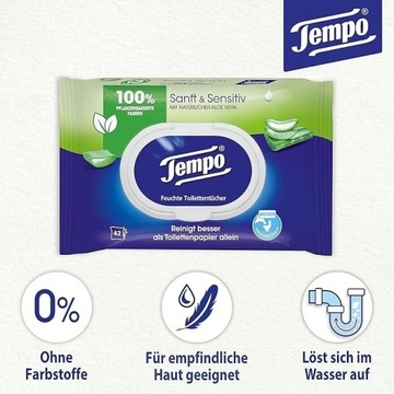 Tempo 836210 Wilgotny Papier Toaletowy