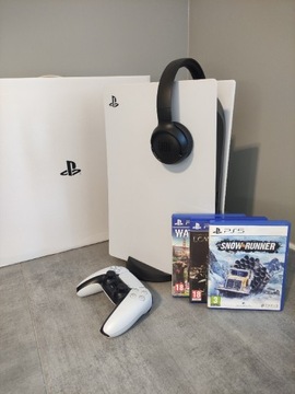 PlayStation 5 z napędem+gry+słuchawki JBL 